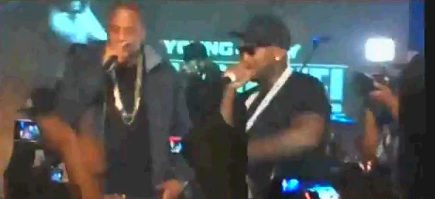 Jeezy and Jay Z On Stage Jeezy and Jay Z On Stage