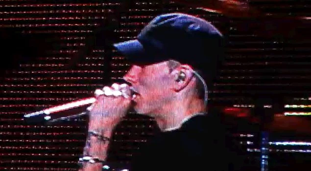 Eminem on stage in Montreal Eminem on stage in Montreal