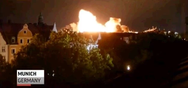 German Bomb 550 lb WWII Bomb Detonated In Germany