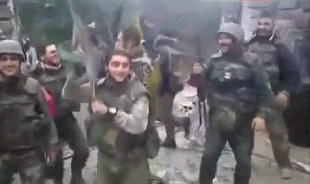 syrian soliders dance to usher Syrian soliders dance to Usher